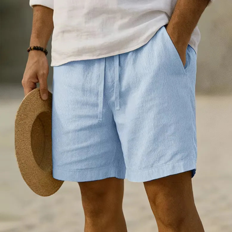 Men's Casual Shorts with Drawstring Elastic Waist