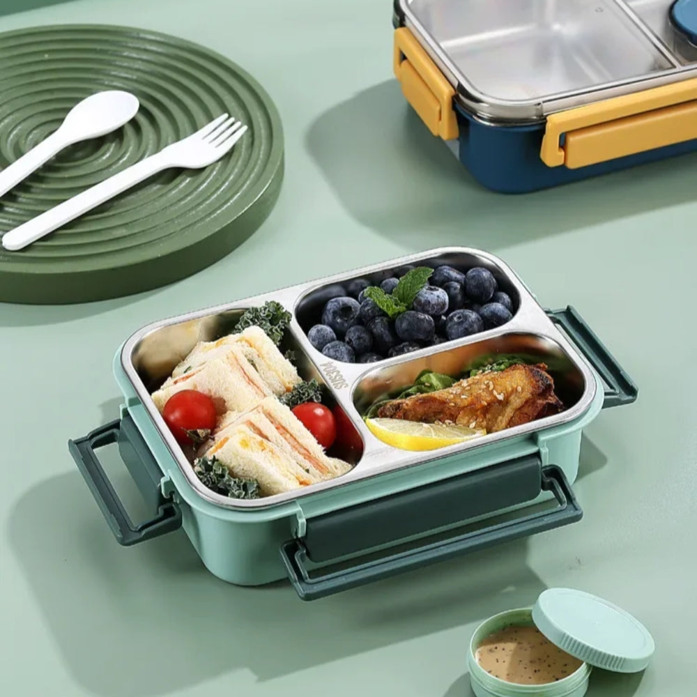 LunchMate - Kompaktní izolovaná nádoba na jídlo s nepropustným víkem a přenosným tvarem
