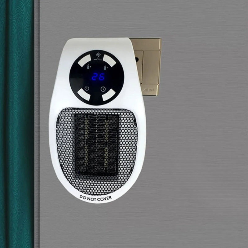 ThermoEase – Kompaktní přenosné topení v bílé barvě s dálkovým ovládáním a nastavitelnou teplotou