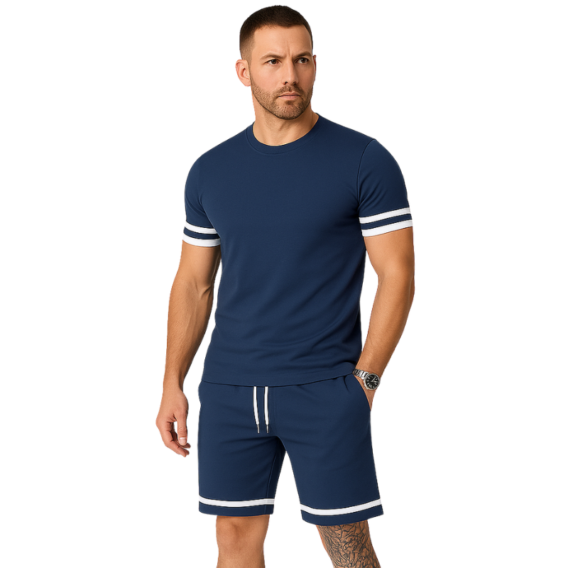 Albert – Set 2 pezzi con t-shirt a maniche corte e pantaloncini