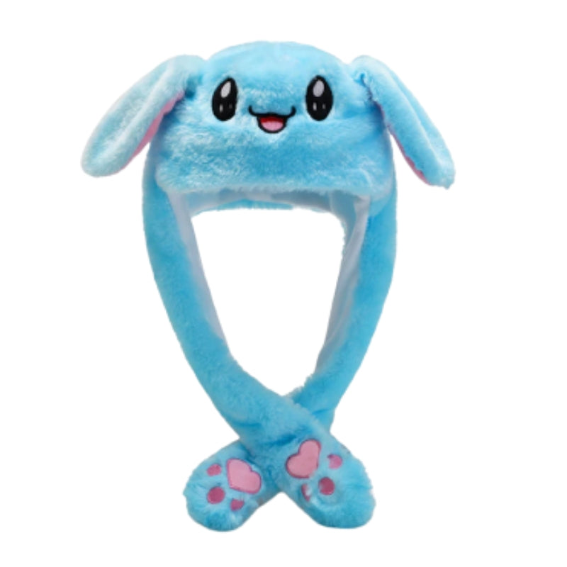 BunnyGlow - Chapeau lapin avec oreilles mobiles et lumières LED