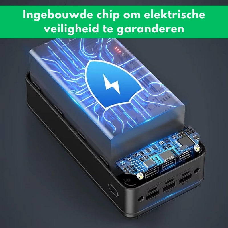 VoltEdge – Powerbanka s vyšší kapacitou, třemi porty, rychlým nabíjením a LED displejem