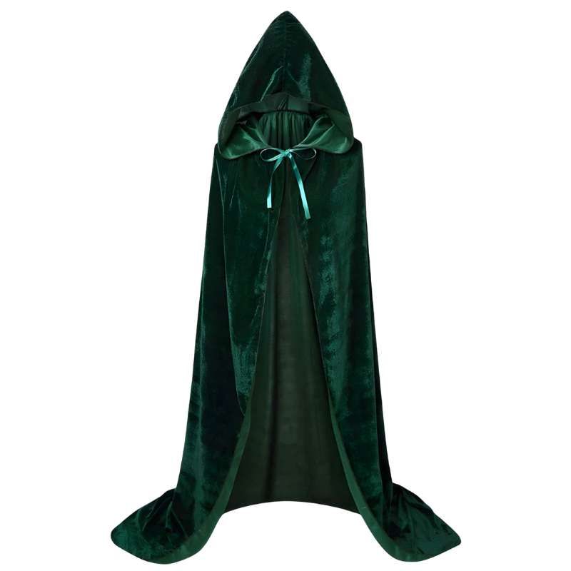 MysticWeave – Mantou lung de vrăjitoare cu pălărie pentru cosplay