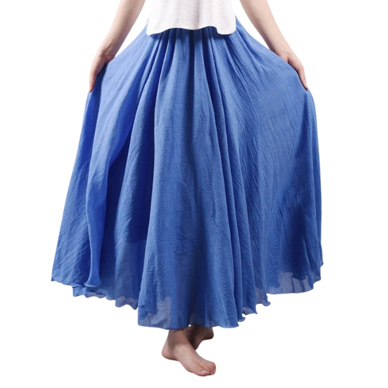 Mireille – Gonna maxi leggera con vita alta