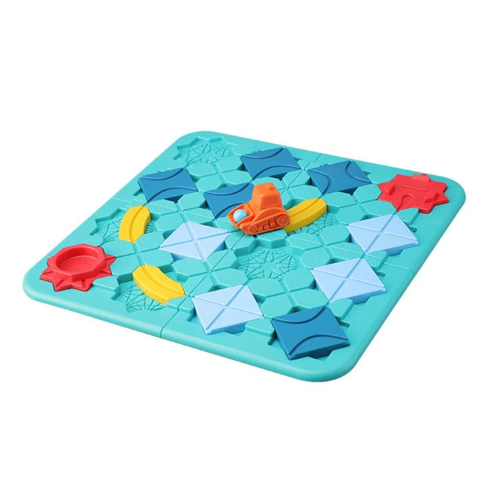 TrackLogic - Jeu de puzzle voiture stimulant avec blocs mobiles et défi de construction de piste