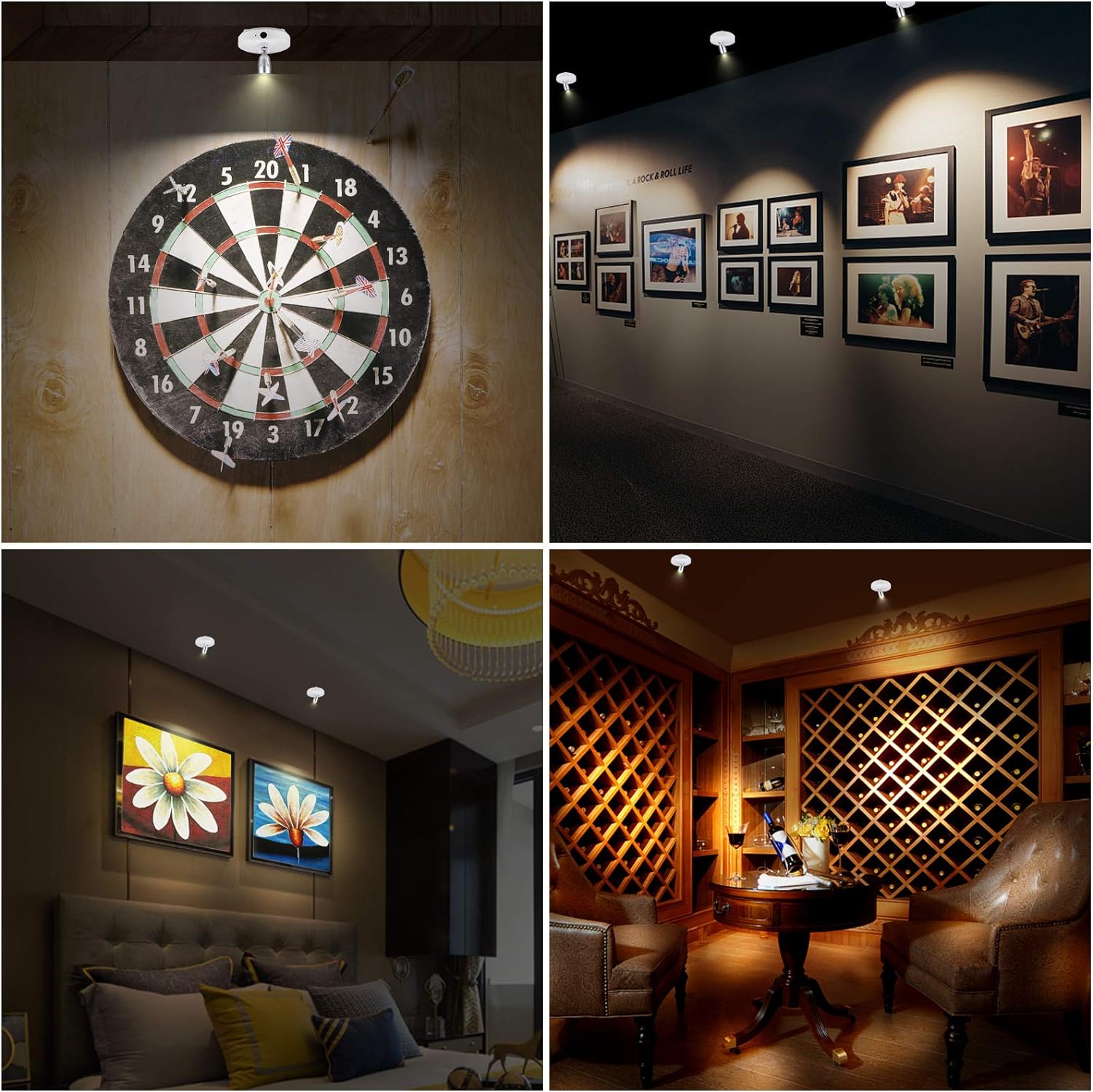 VivaGlow - Elegancka lampa projektorowa z regulowaną ostrością i nowoczesnym designem