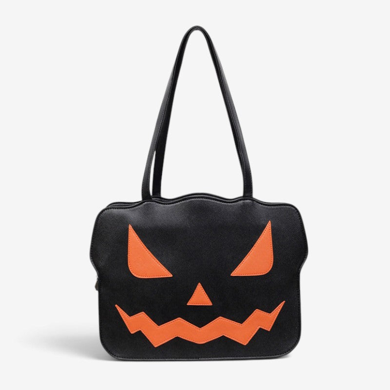 Emma - Halloween Messenger Bag with Pumpkin Design