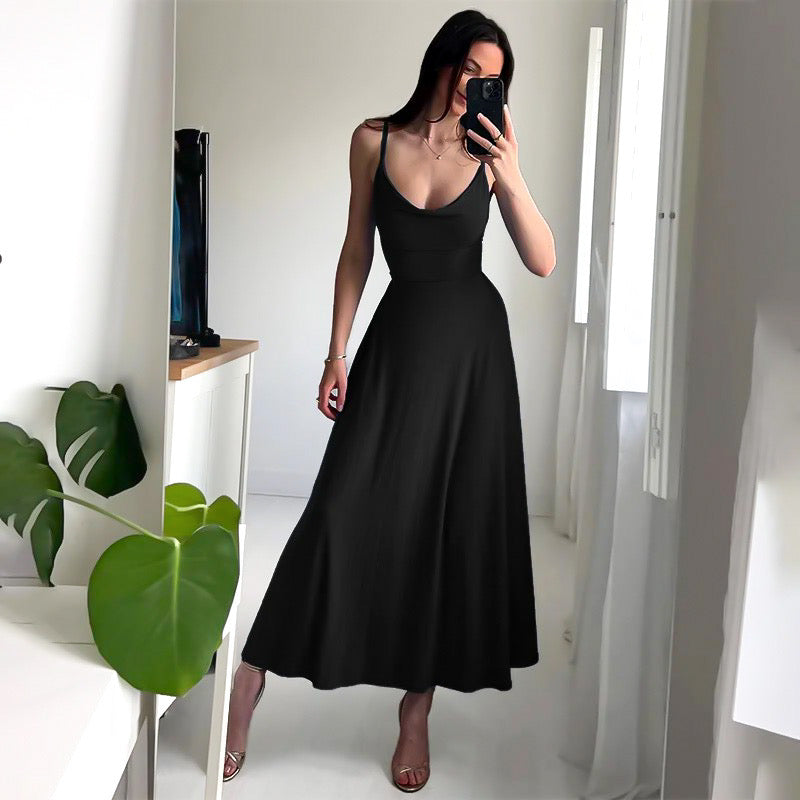 ChicSculpt™ - Rochie Maxi Cu Bretele Fără Spate