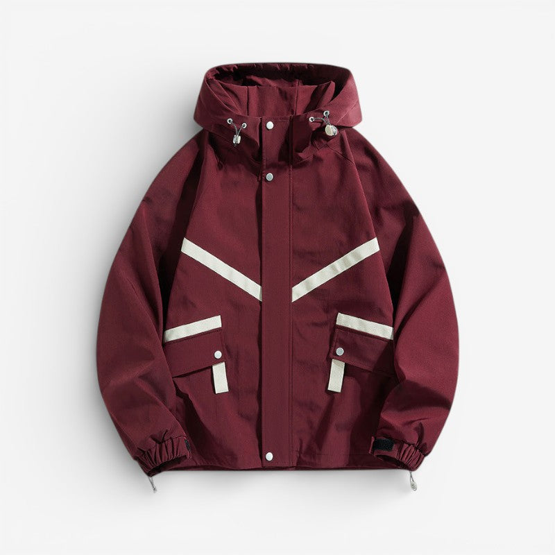 Rafferty – Long Sleeve Hooded Jacket With Pockets And Zipper