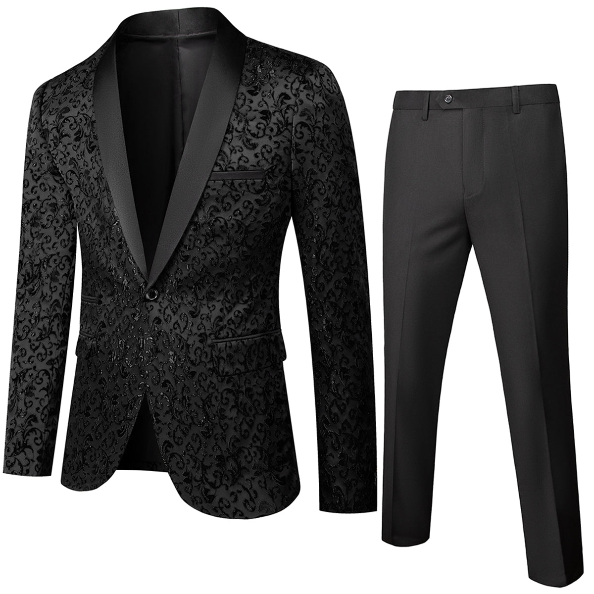 Dewei - Elegancki dwuczęściowy garnitur z pojedynczym zapięciem na guzik