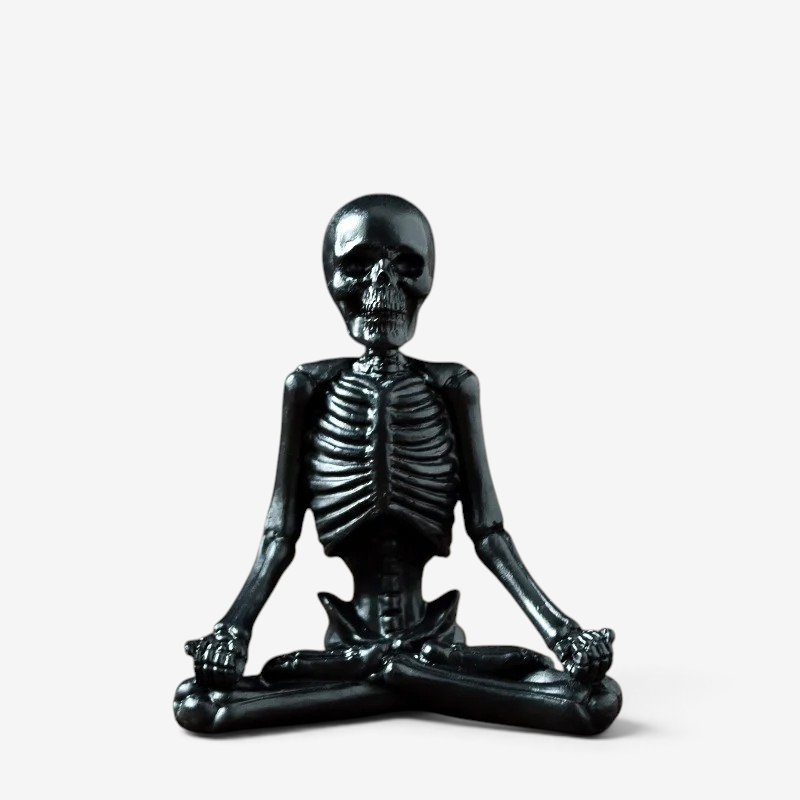 Figurka szkieletu na Halloween, dekoracja z żywicy