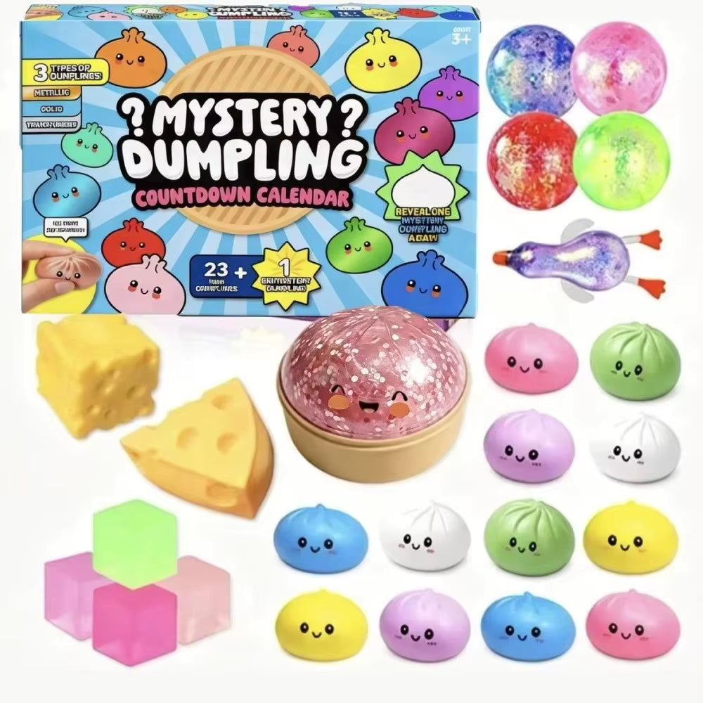 Squishvent - Squishy Toy Advent Calendar With Slow Return Foam