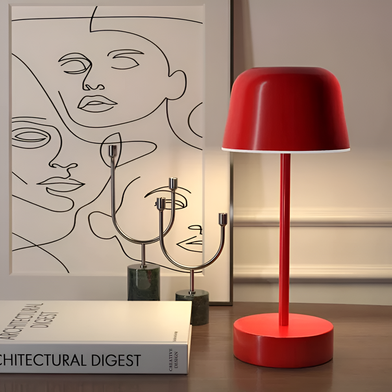 LuminaCraft – Ściemniana bezprzewodowa lampa stołowa LED w stylu retro