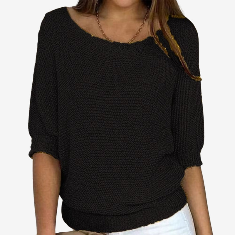 Gianna - Long sleeve sweater with round neck