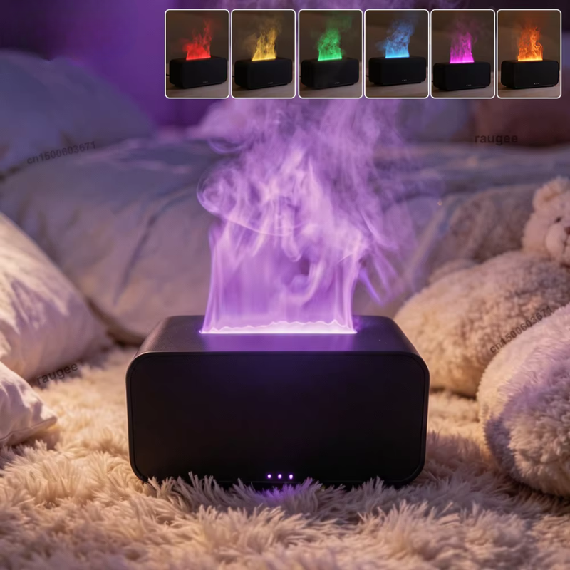 MistEmber - Mini difusor de aromas con efecto de llama e iluminación LED