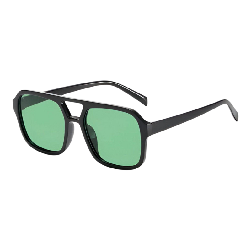 VeroLux – Lunettes de Soleil à Monture Carrée en Plastique avec Verres en Plastique