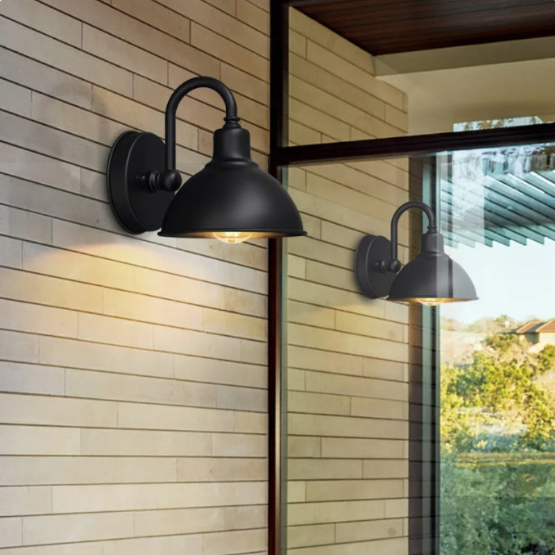 GlowGuard - Trwała wodoodporna lampa ścienna zewnętrzna do ogrodu na każdą pogodę