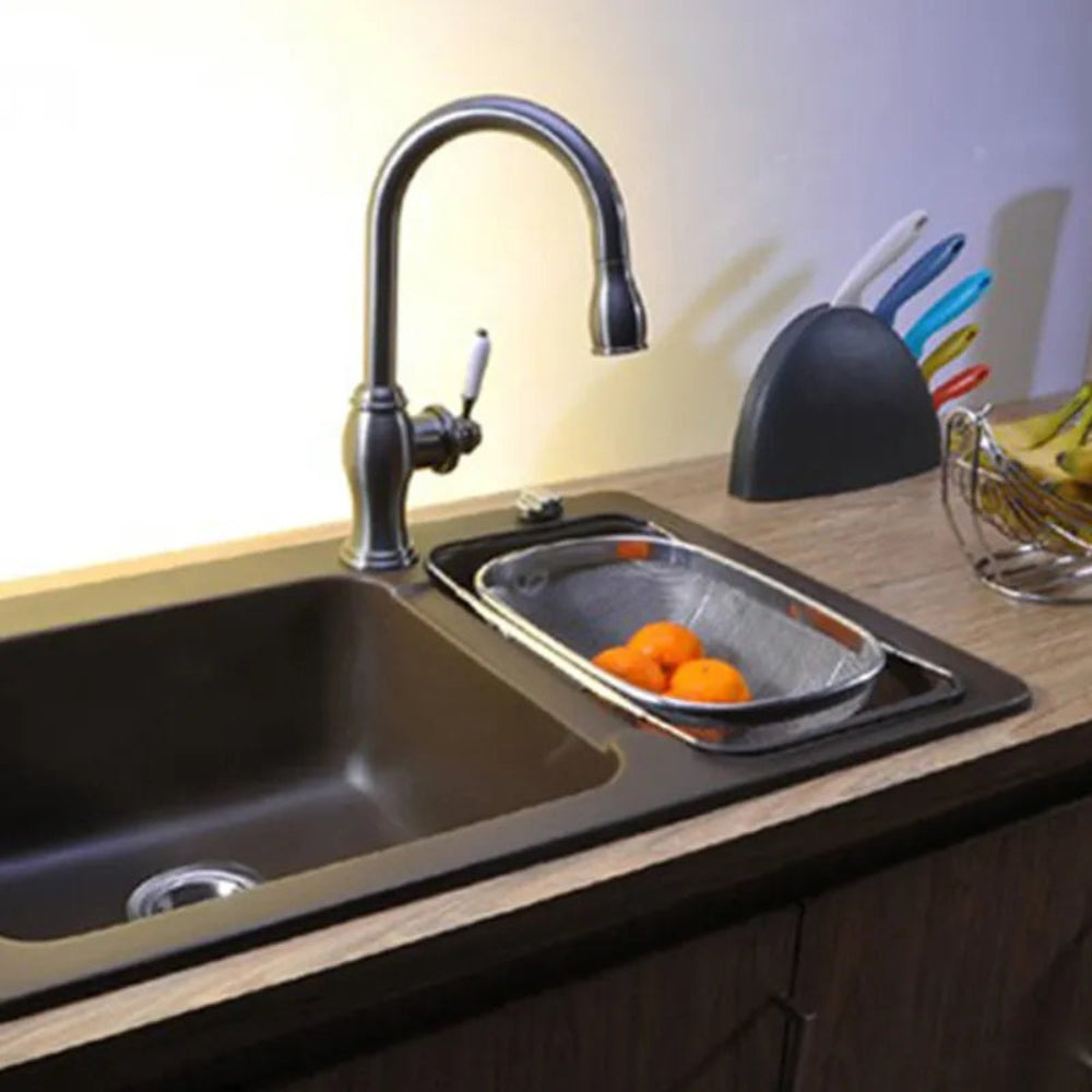 SinkEase – Adjustable sink drain basket with expandable fit and efficient water flow design