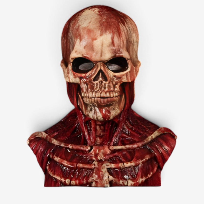 Krvavá maska lebky na halloweensky kostým