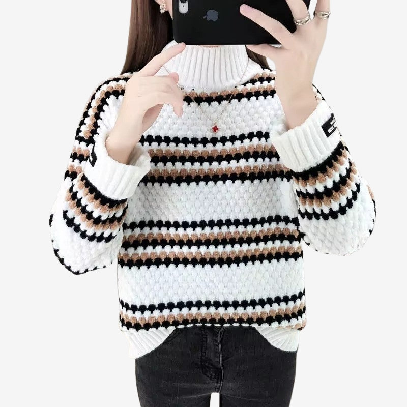Olga - Turtleneck sweater with long sleeve and ribbed design