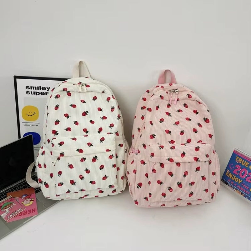 Indigo - Backpack with multiple zipper compartments and adjustable straps