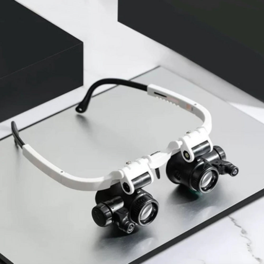 FocusGlide - Ochelari de precizie LED cu lentile reglabile și iluminare încorporată