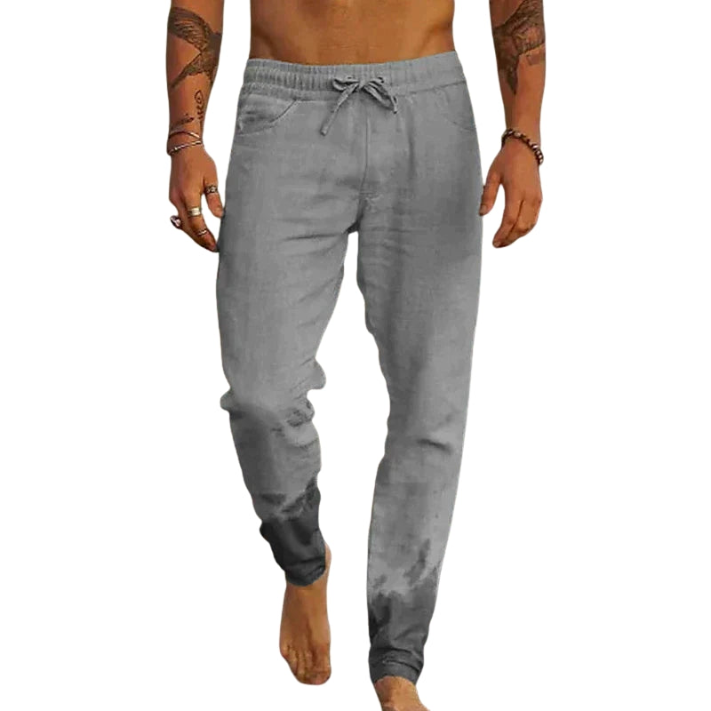 Michael – Pantaloni Larghi con Vita Elastico, Coulisse e Tasche