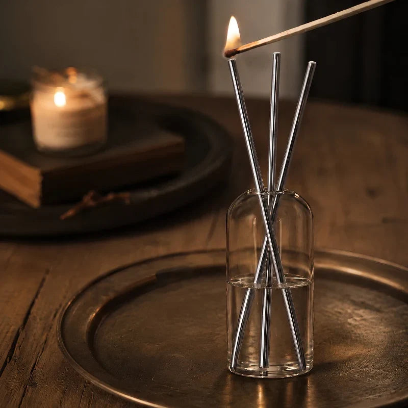 GlassWick - Glass Oil Candles With Cotton Wick