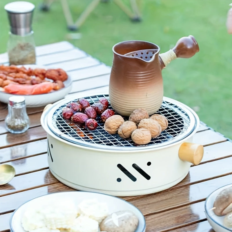 GrillMate – Portable BBQ Grill with Non-Stick Coating and Easy Carry Handles