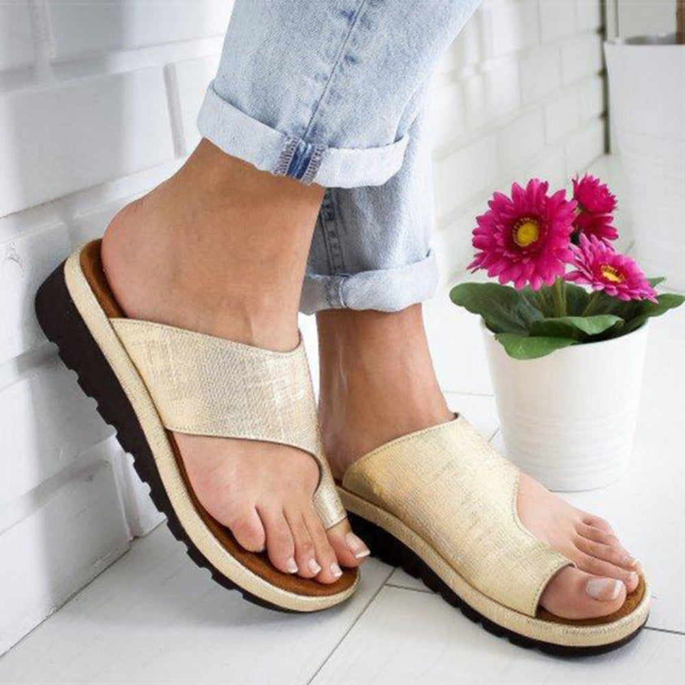 Emily – Ondersteunende pantoffels met platte zool en comfortabele pasvorm