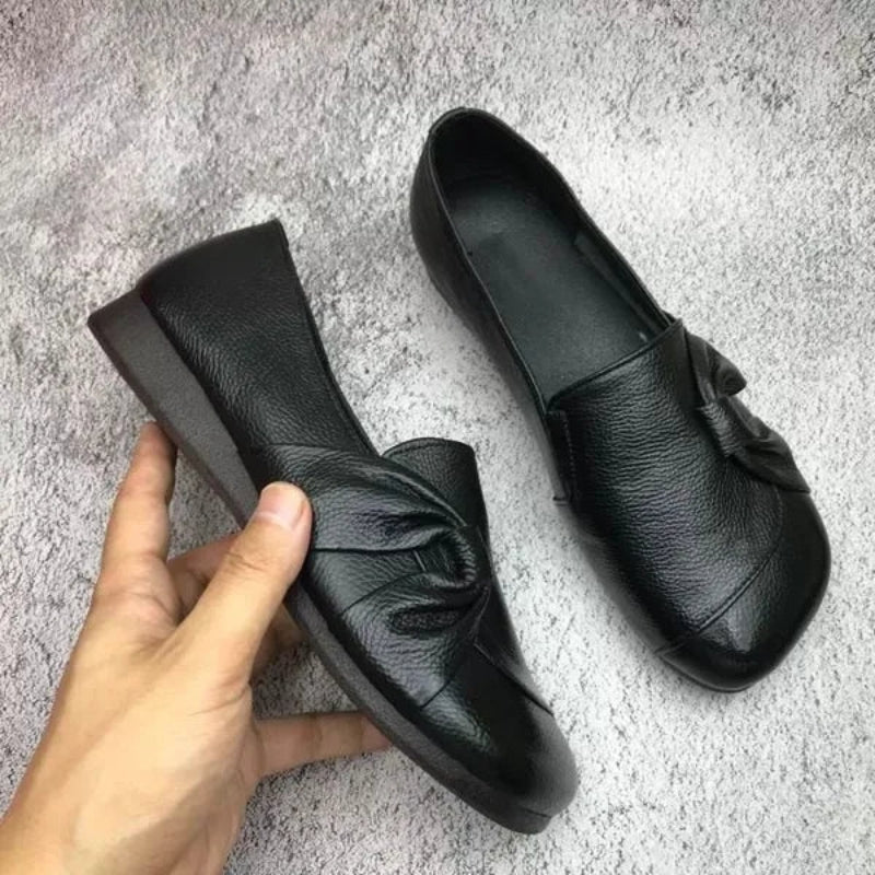Amara - Pantofi eleganți slip-on cu vârf rotund și toc jos de susținere
