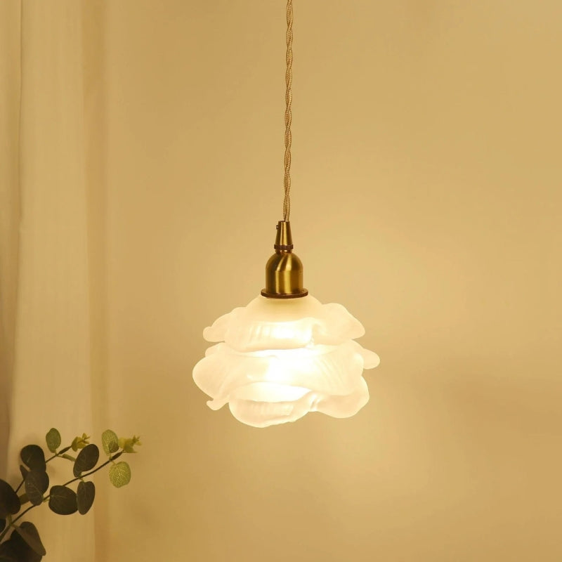 LumaRose – Lampa Wisząca LED sufitowa z Wzorem Inspirowanym Kwiatem