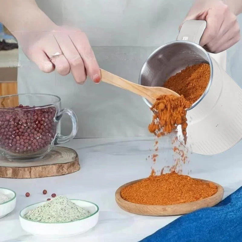 GrindPro – Grain Grinder with Handle and Button Control