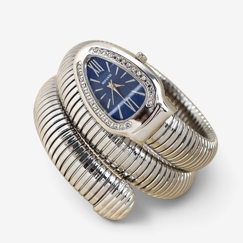 Wristelle – damski zegarek-bransoletka z motywem węża, zawijany, z mechanizmem kwarcowym