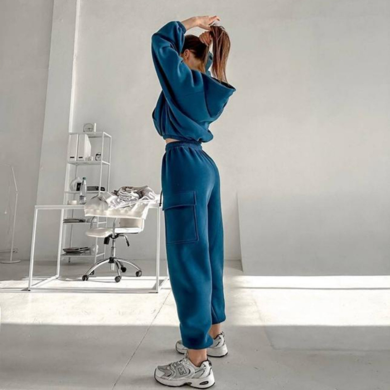 Hoodie and Pants Tracksuit Set