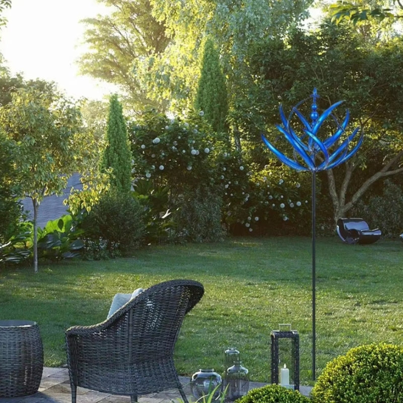BreezeBloom – Spinner de grădină acționat de vânt cu design elegant rotativ