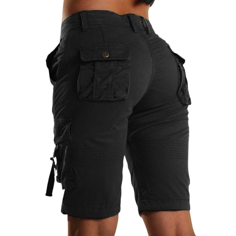 Lena – Pantaloncini Cargo Donna Flessibili con Vita Regolabile e Tasche Portaoggetti