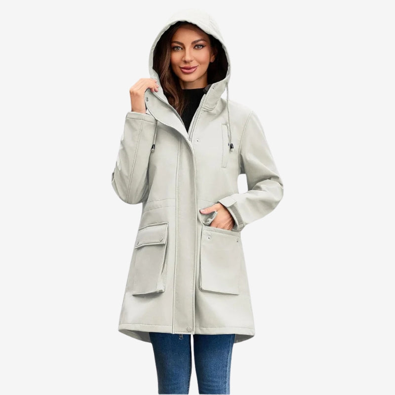 Freya – Long sleeve hooded zipper jacket with pockets