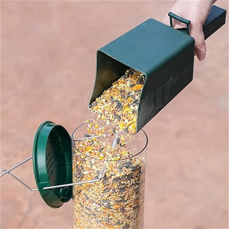SeedSafe – Hrănitoare rotativă pentru păsări cu băț rezistent la veverițe și capacitate de 5 lb