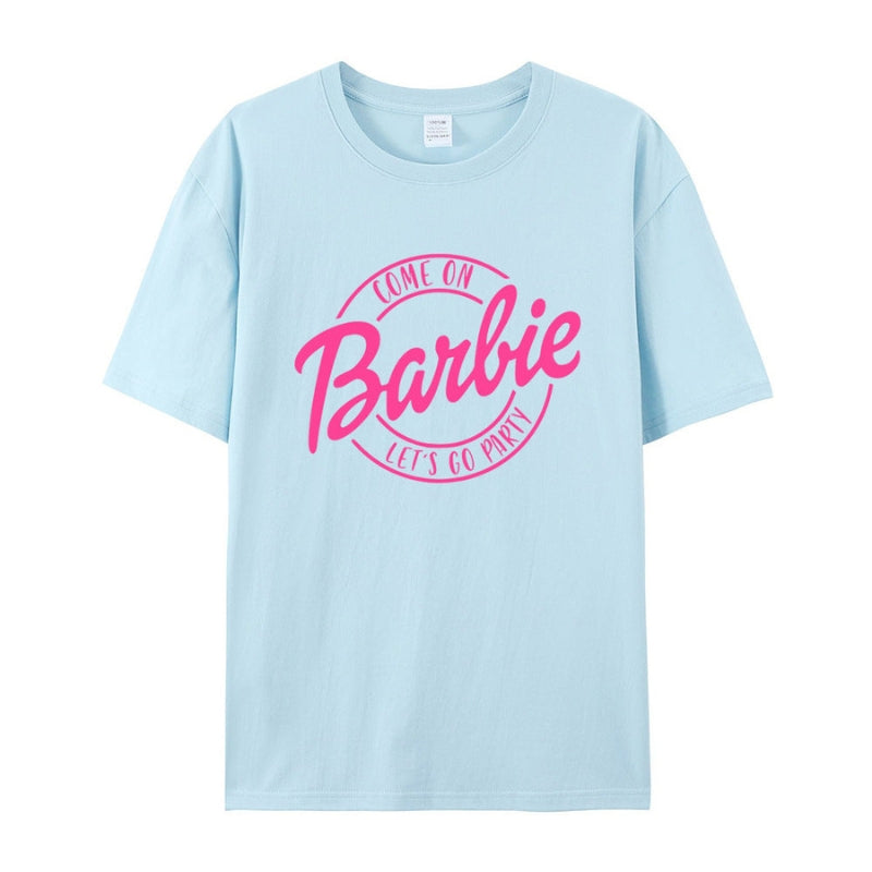 Bella - Klasyczny T-shirt z krótkimi rękawami, nadrukiem graficznym i okrągłym dekoltem