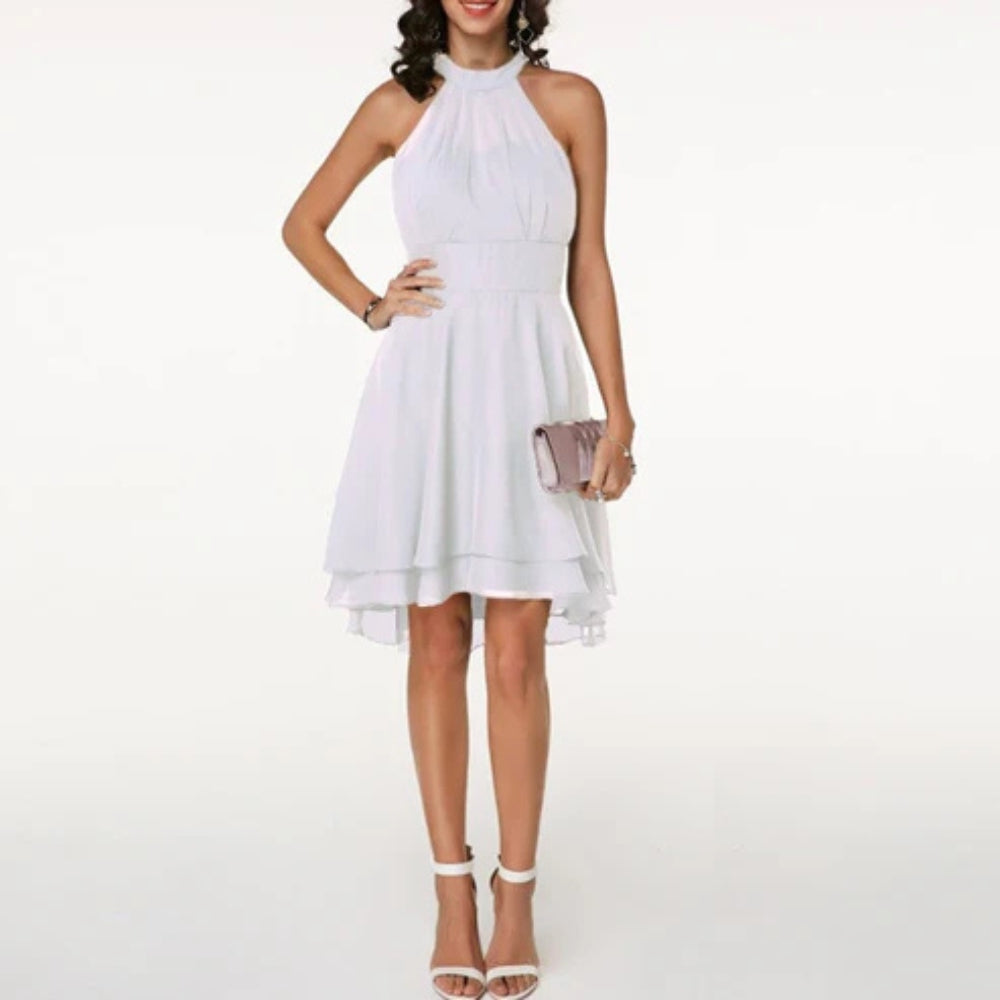 Julia – Robe élégante fluide avec encolure dos nu et coupe confortable
