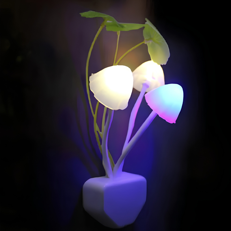 MushLume - Luz de presença LED em forma de cogumelo com sensor tátil