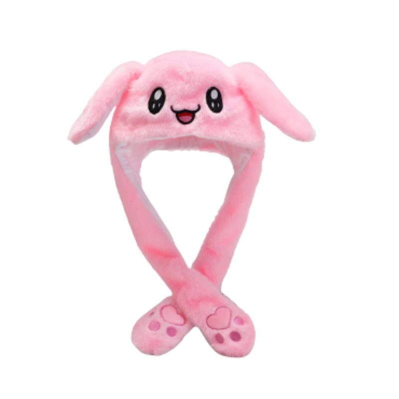 BunnyGlow - Chapeau lapin avec oreilles mobiles et lumières LED