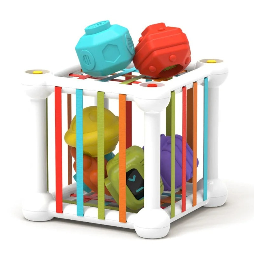 SortiCube – Cube de tri de formes avec blocs colorés pour développement des compétences motrices