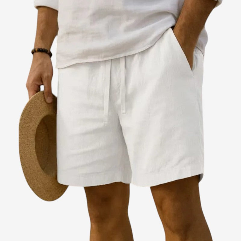 Men's Casual Shorts with Drawstring Elastic Waist