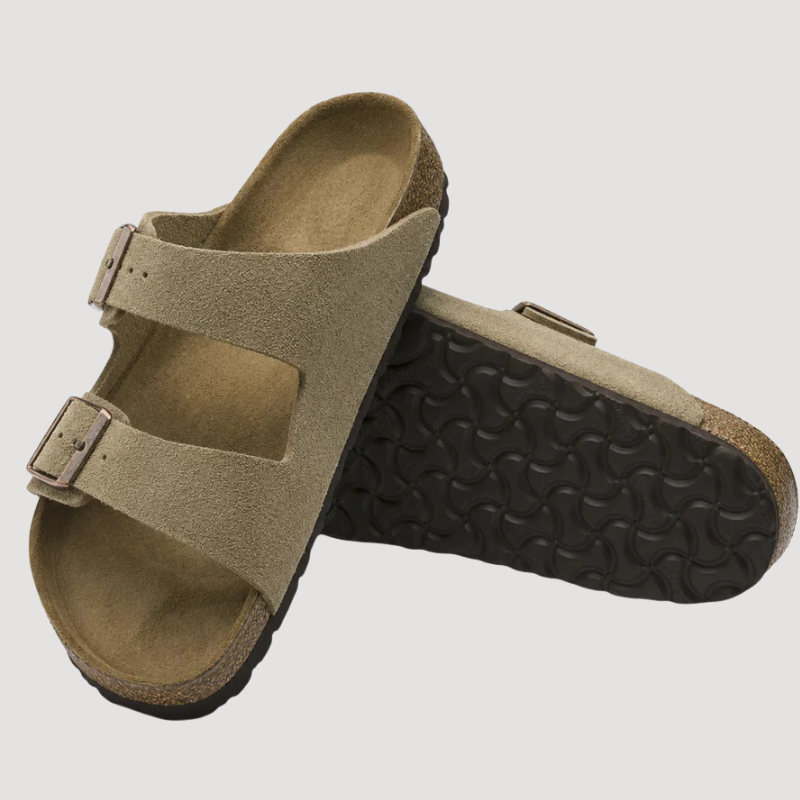 Sandálias Casuais Slip-On com Tiras de Dupla Fivela