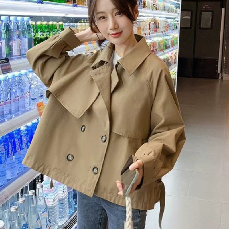 Annabelle - Trench coat a maniche lunghe con chiusura frontale a bottoni