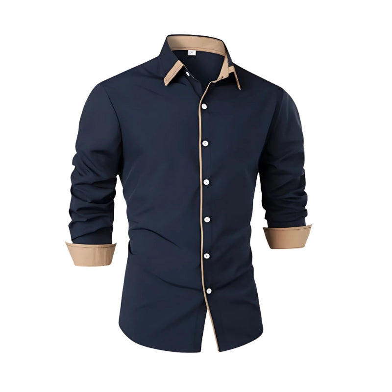 Carter – Classic shirt with long sleeves and button details