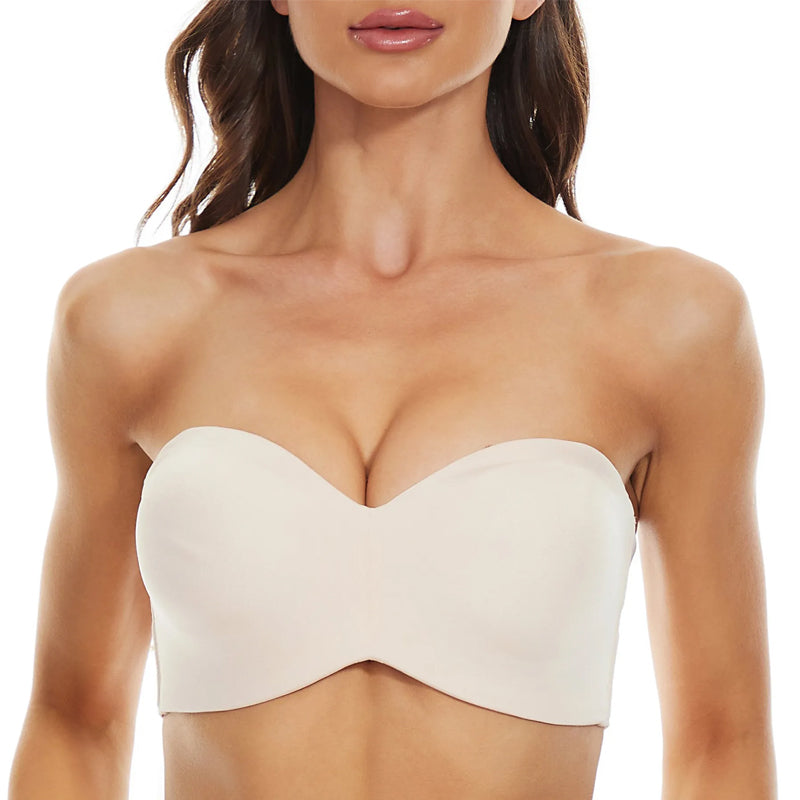 BareLuxe – Dámská bandeau podprsenka bez ramínek s odnímatelnými ramínky