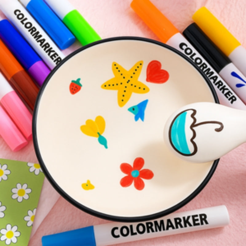 AquaSketch – Set de pixuri pentru desen pe apă cu linii de cerneală plutitoare și capete rotunjite